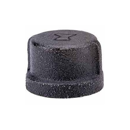 Anvil 3/4 Black Malleable Cap 0818900565